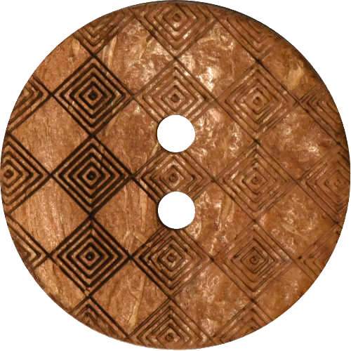 Echt Kokosnuss Knopf 15 - 23 mm