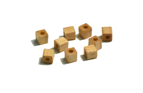 Echt Holz Kordelende 6 mm