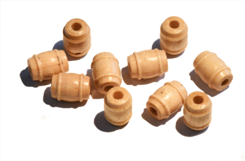 Echt Holz Kordelende 8 mm