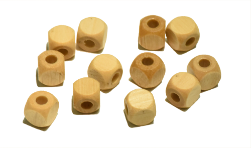 Echt Holz Kordelende 8 mm