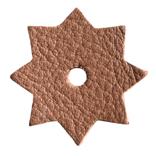 Lederstanzteil 2,8 x 2,8 cm
