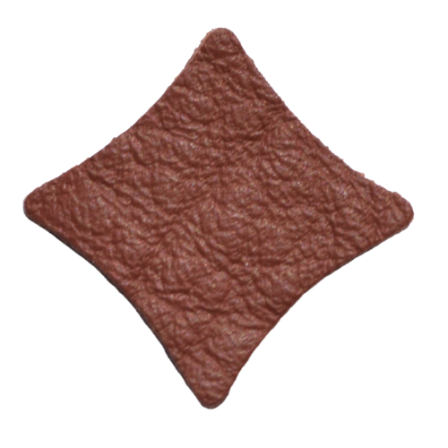 Lederstanzteil 1,5 x 1,5 cm