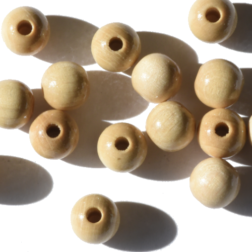 Echt Holz Kordelende 10 mm