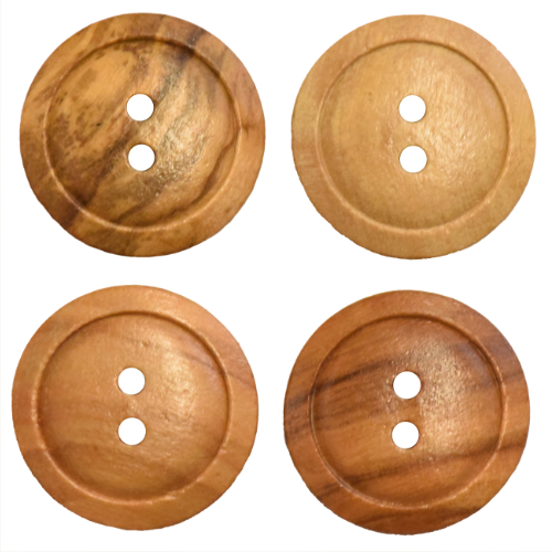 Echt Holzknopf 15 - 25 mm